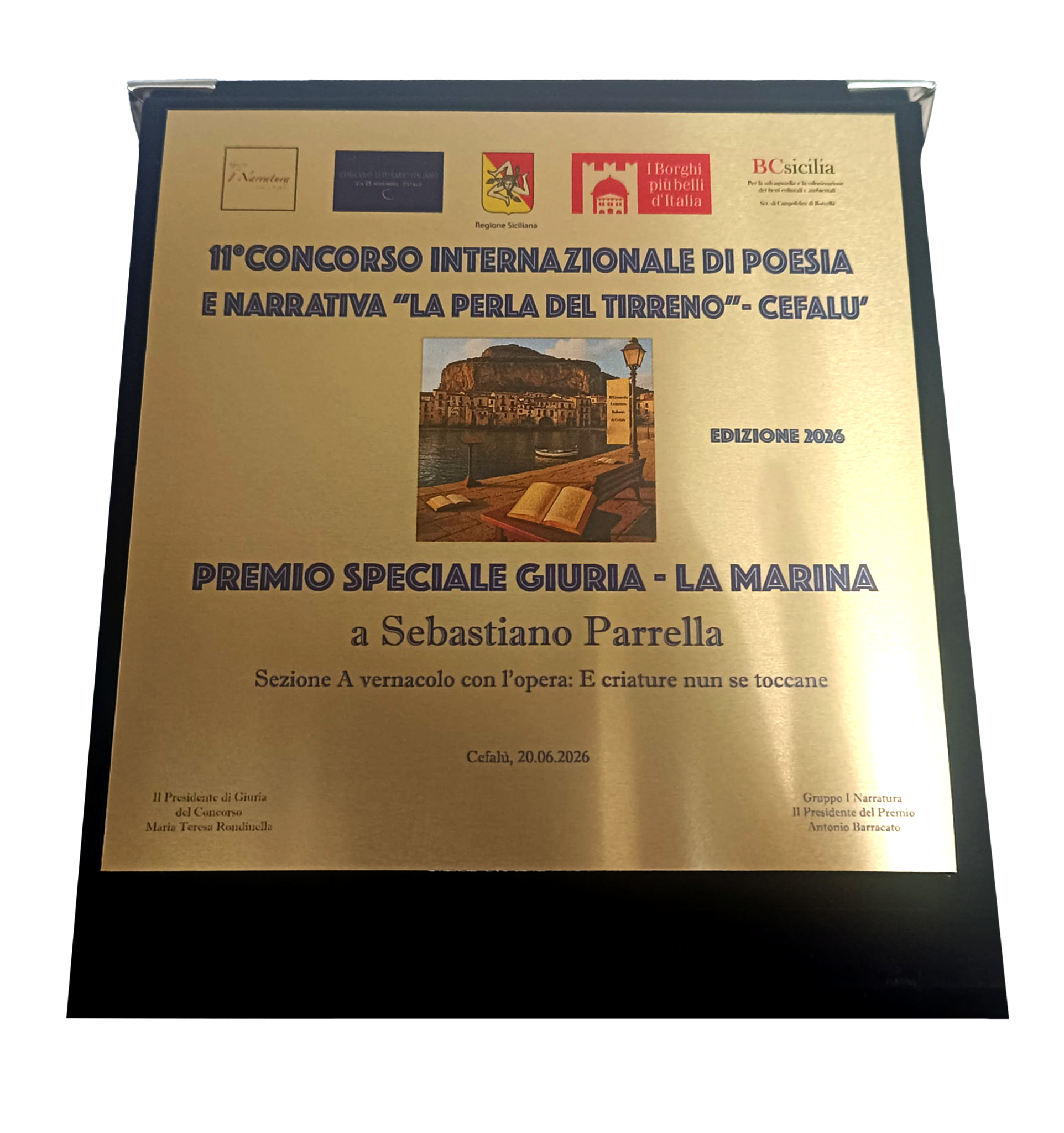 11° concorso internazionale di poesia e narrativa la perla del tirreno - cefalù